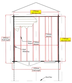 Shire Cannock 10x10 Toughened Glass Apex Tongue & Groove Wooden Cabin - Base Not Included -Garden Care Shop shire cannock 10x10 toughened glass apex tongue groove wooden cabin base not included5019804314331 02t