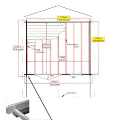 Shire Cannock 10x12 Ft Toughened Glass Apex Tongue & Groove Wooden Cabin With Felt Tile Roof -Garden Care Shop shire cannock 10x12 ft toughened glass apex tongue groove wooden cabin with felt tile roof5019804111343 03t