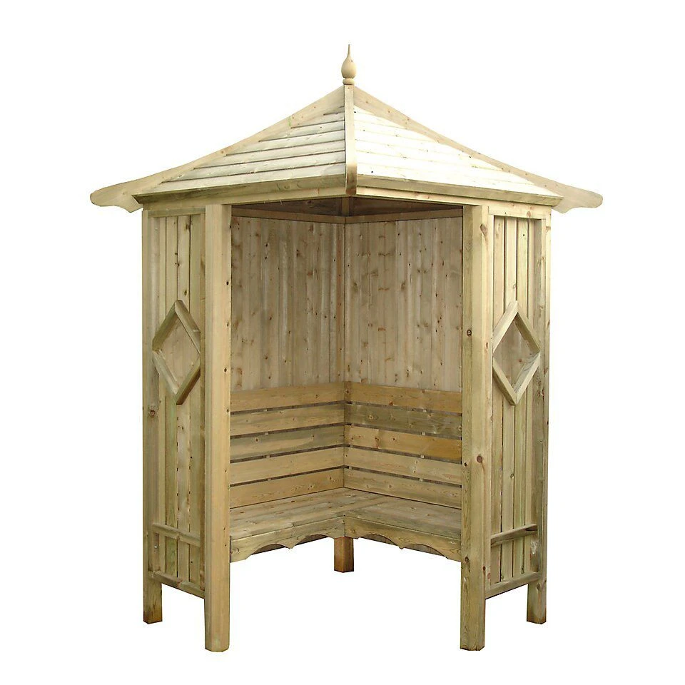 Shire Corner Arbour, (H)2510mm (W)1250mm (D)1250mm 2 Shire Corner Arbour, (H)2510mm (W)1250mm (D)1250mm - Image 2