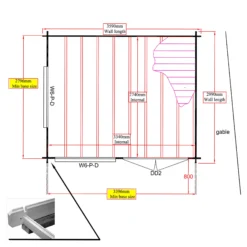 Shire Danbury 12x10 Toughened Glass Pent Tongue & Groove Wooden Cabin - Base Not Included -Garden Care Shop shire danbury 12x10 toughened glass pent tongue groove wooden cabin base not included5019804414635 02t