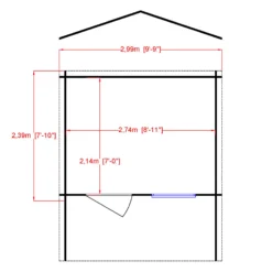 Shire Hopton 10x8 Toughened Glass Apex Tongue & Groove Wooden Cabin - Base Not Included -Garden Care Shop shire hopton 10x8 toughened glass apex tongue groove wooden cabin base not included5019804119134 02t bq