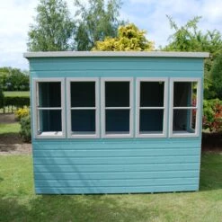 Shire Sun 8x6 Glass Pent Shiplap Wooden Summer House - Base Not Included -Garden Care Shop shire sun 8x6 glass pent shiplap wooden summer house base not included5019804112012 02i bq