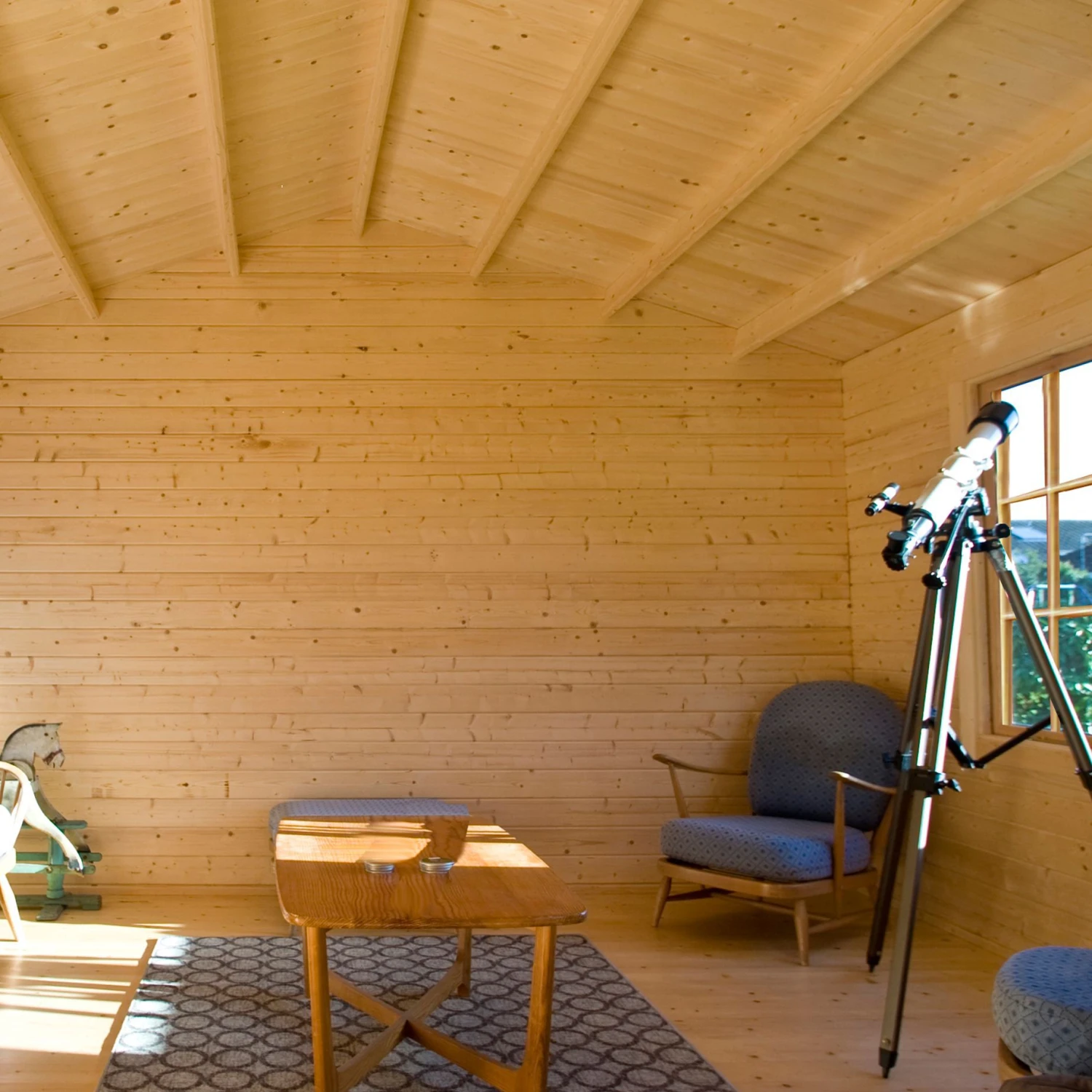 Shire Twyford 14x17 Glass Apex Tongue & Groove Wooden Cabin - Base Not Included 4 Shire Twyford 14x17 Glass Apex Tongue & Groove Wooden Cabin - Base Not Included - Image 4