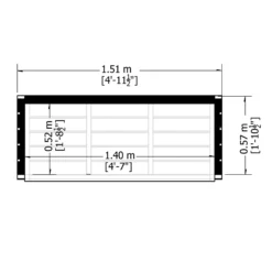 Shire Wooden 5x2 Log Store 7 Shire Wooden 5x2 Log Store -Garden Care Shop shire wooden 5x2 log store5060490130347 02t bq