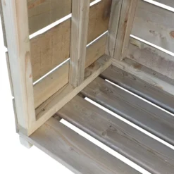 Shire Wooden Tall Log Store -Garden Care Shop shire wooden tall log store5060490131221 36c bq