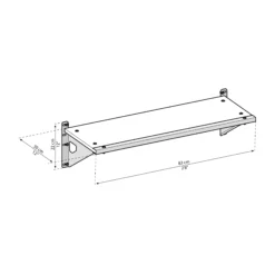 Skylight White Internal Shelf Kit (W)847mm (D)305mm -Garden Care Shop skylight white internal shelf kit w 847mm d 305mm7290108130225 01t BQ