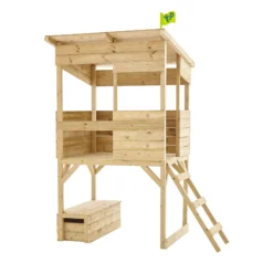 TP Toys 8x7 Tree Top Timber Tower Slide Playhouse Assembly Required -Garden Care Shop tp toys 8x7 tree top timber tower slide playhouse assembly required5021854803543 02c bq
