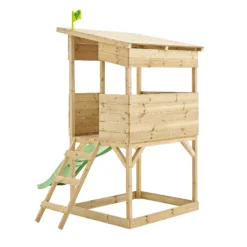 TP Toys 8x7 Tree Top Timber Tower Slide Playhouse Assembly Required -Garden Care Shop tp toys 8x7 tree top timber tower slide playhouse assembly required5021854803543 05c bq