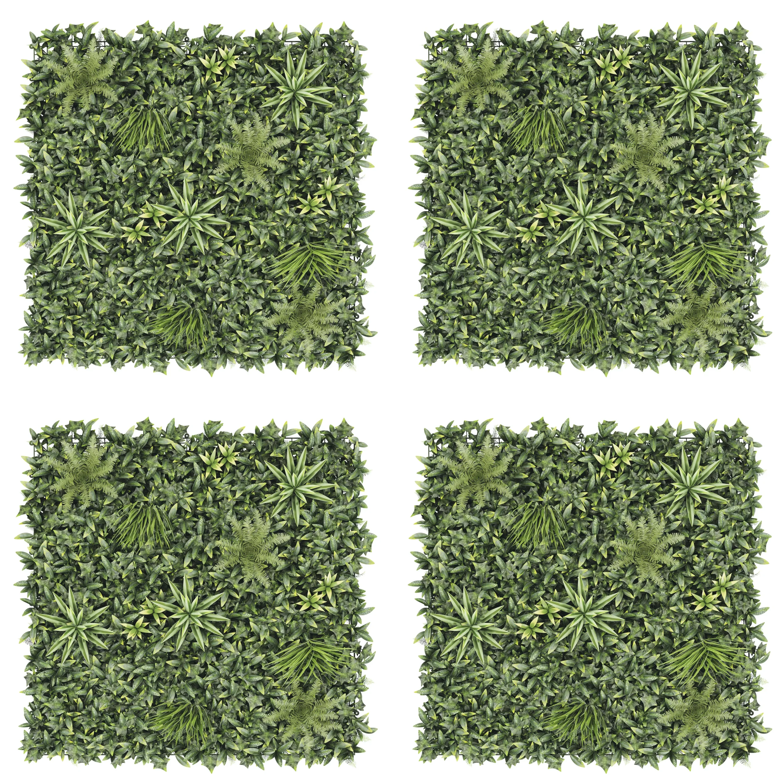 Vertical Square Artificial Plant Wall, (H)1m (W)1m 4 Vertical Square Artificial Plant Wall, (H)1m (W)1m - Image 4