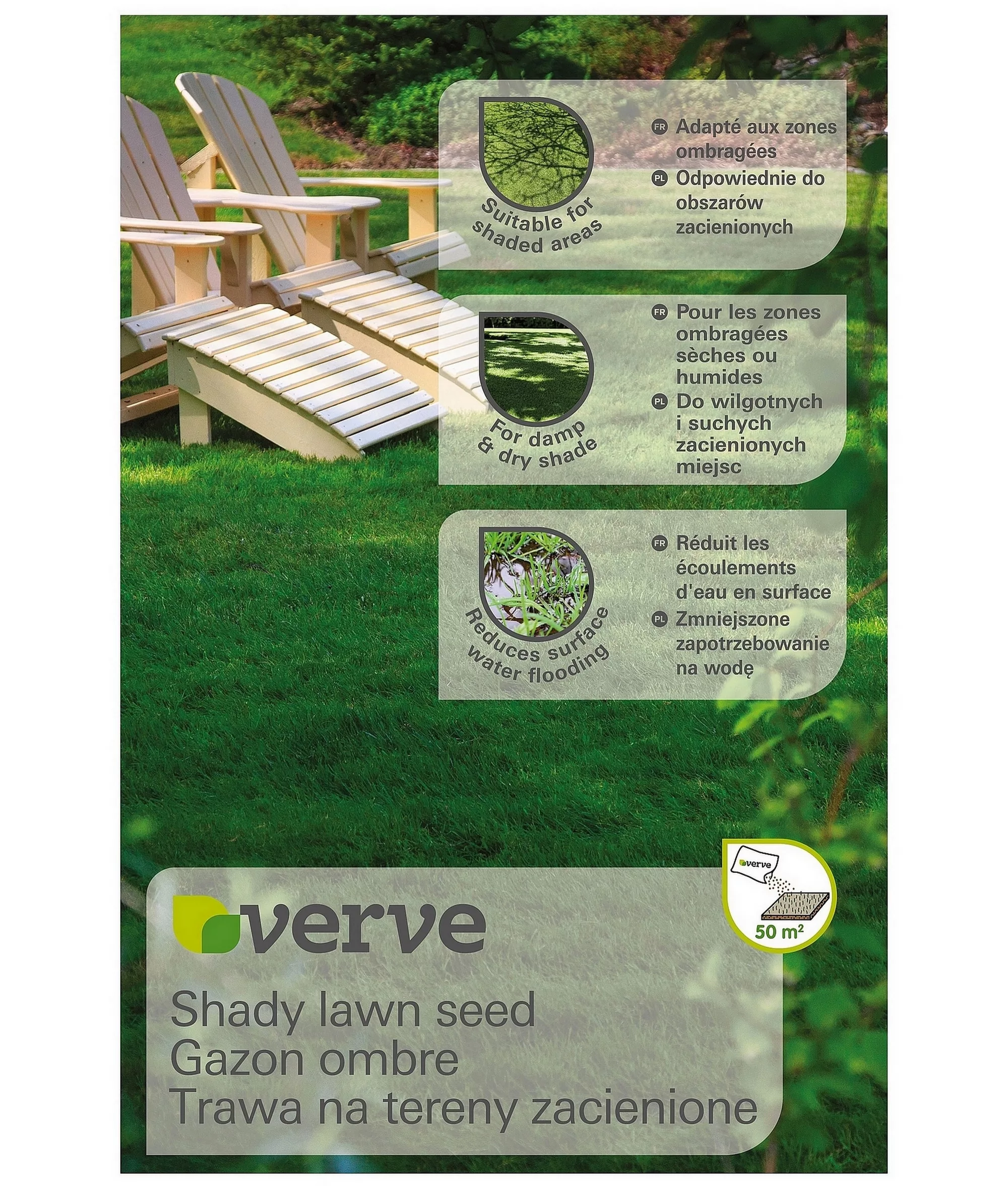 Verve Shady Grass Seeds, 1.25kg 1 Verve Shady Grass Seeds, 1.25kg
