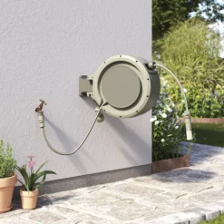 Verve Wall-mounted Auto Hose Reel Set (L)25m -Garden Care Shop verve wall mounted auto hose reel set l 25m5059340250960 01i