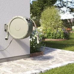 Verve Wall-mounted Auto Hose Reel Set (L)35m -Garden Care Shop verve wall mounted auto hose reel set l 35m5059340250977 05i