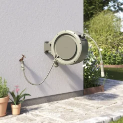 Verve Wall-mounted Manual Hose Reel Set (L)25m -Garden Care Shop verve wall mounted manual hose reel set l 25m5059340250991 01i