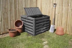 Verve Wood Effect Composter 400L -Garden Care Shop verve wood effect composter 400l5063022039118 02i