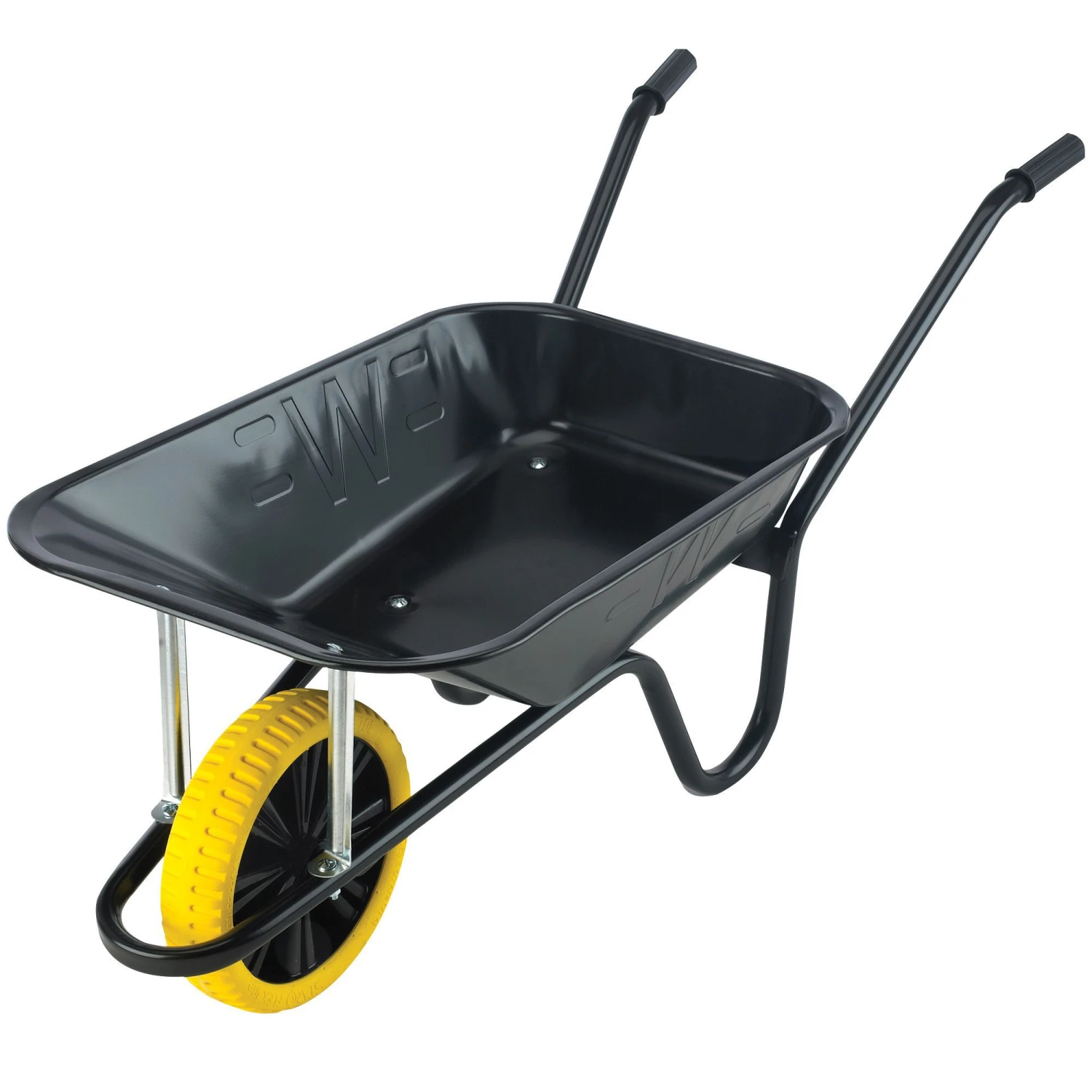 Walsall Black Metal Heavy Duty Wheelbarrow 85L 1 Walsall Black Metal Heavy Duty Wheelbarrow 85L